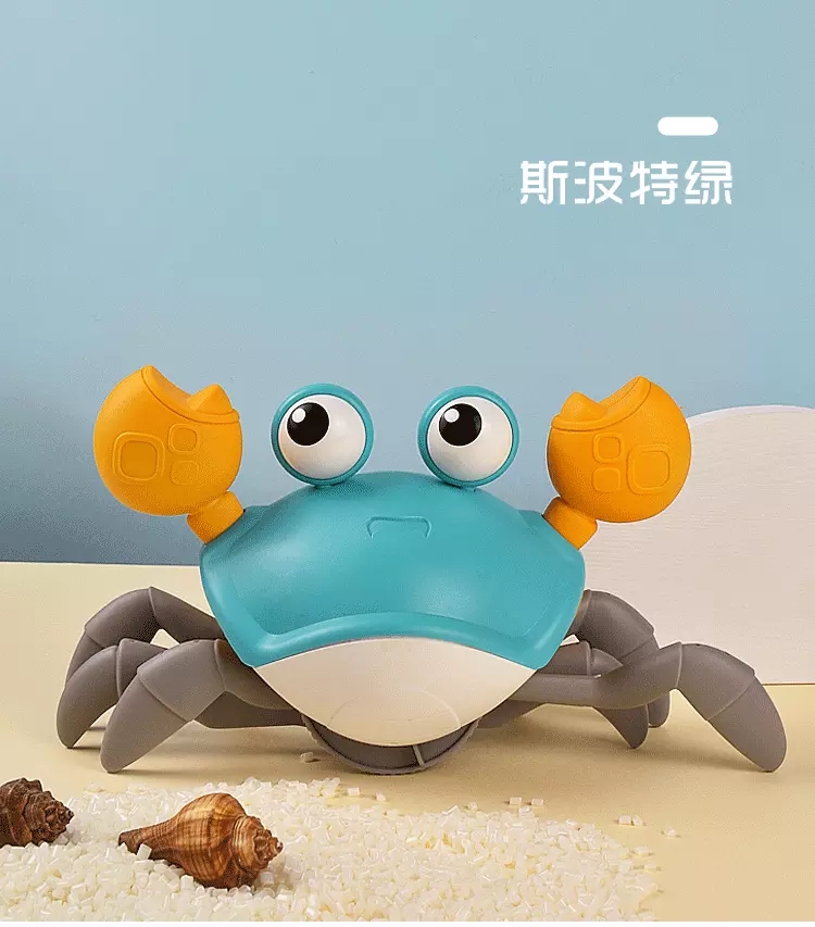 New bestseller, cute and fun big crab, children's water and land winding spring, water play and bath toy Application Scenario