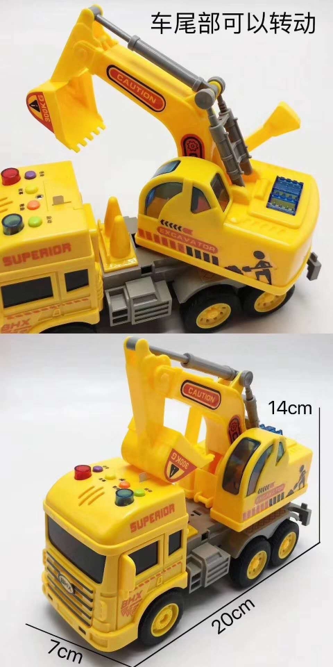 Factory direct sales: A variety of best-selling lighting, music, inertial engineering vehicles, mixer trucks, sanitation vehicles, trailer trucks and excavator trucks are mixed and assembled Application Scenario
