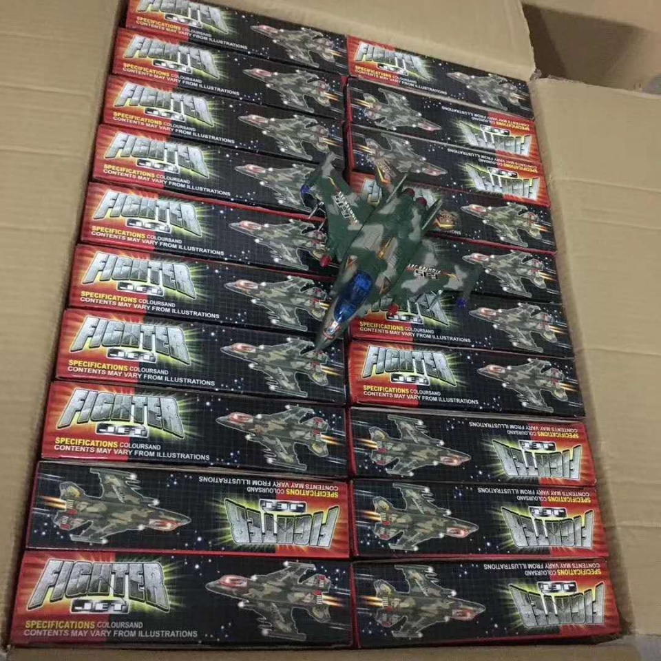 Electric universal lights, music camouflage aircraft, detachable color box military aircraft and boys' toys are selling well at street stalls Item Picture
