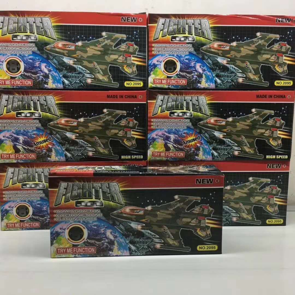 Electric universal lights, music camouflage aircraft, detachable color box military aircraft and boys' toys are selling well at street stalls Application Scenario