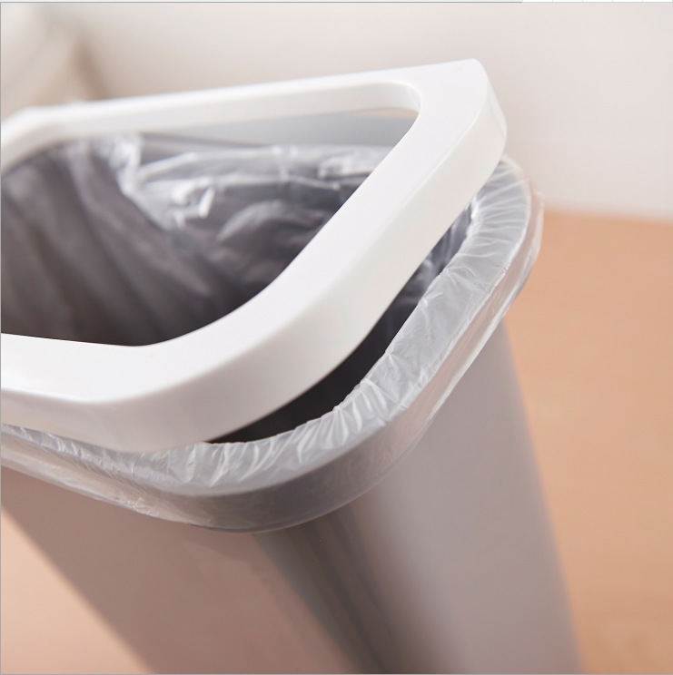 Gran tamaño simple cocina encimera cubo de basura puerta de gabinete colgante hogar cubos de plástico cubos de almacenamiento de cabecera Item Picture