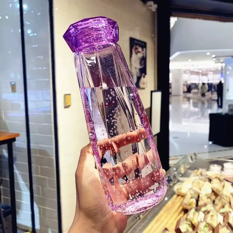 Colorful rhombic advertising cup, brick and stone cup, creative new gift water cup, fresh ins transparent glass cup customization Item Picture