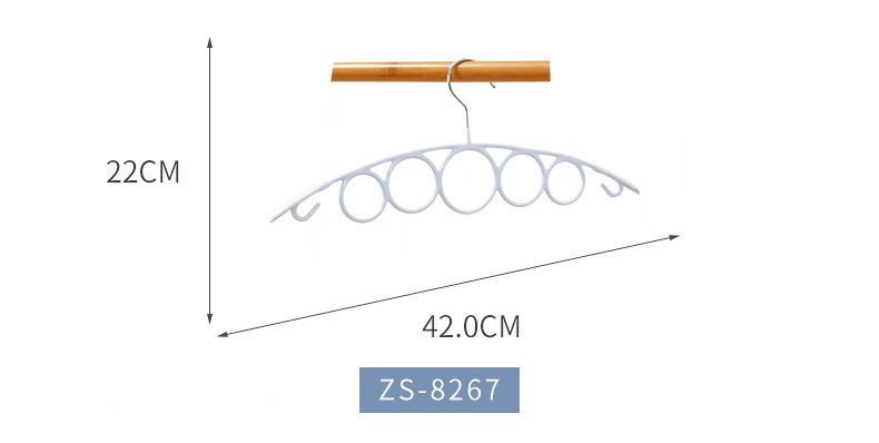 First-hand supply of modern and simple stainless steel daily necessities white clothes hangers details Picture