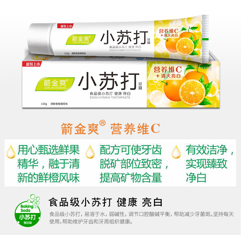 Live-streaming bestseller baking soda toothpaste, Jianjin Shuangwei C110, daily necessities manufacturer wholesale Specification image