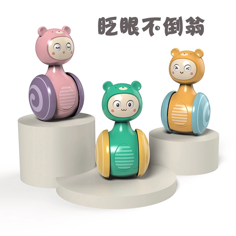 Night market stall product manufacturer direct sales of goods, ground promotion of untoppling dolls and rattle bells, hot sales, wholesale of baby gifts and toys details Picture