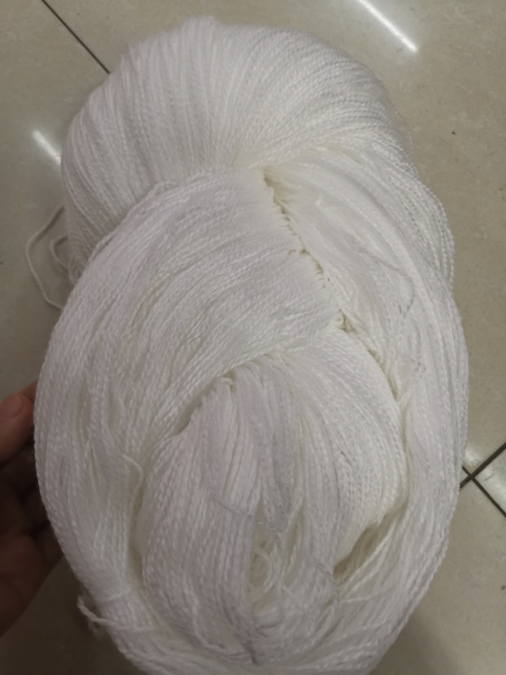 热销丙晴两股毛线白色现货
