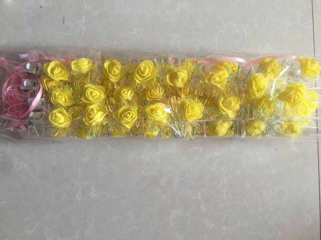New product group purchase bestseller, street stall hot sale, 10-lamp 10-flower foam style, seven-color single-color, customizable luminous garland wholesale Item Picture