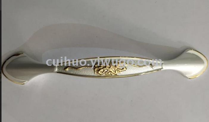 Factory direct sales and agency of white amber handles, European-style elephant white tooth zinc alloy cabinet, furniture and wardrobe door handles details Picture