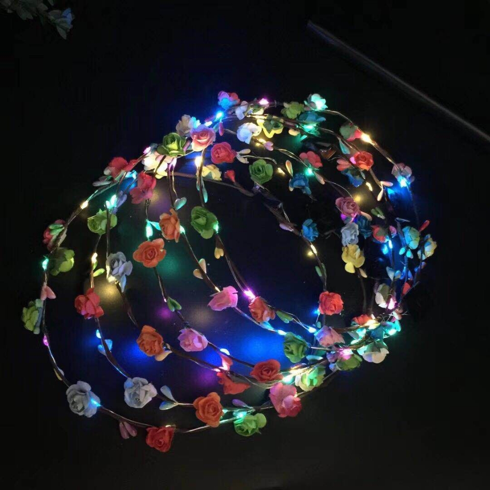 New product group purchase bestseller, street stall hot sale, 10-lamp 10-flower foam style, seven-color single-color, customizable luminous garland wholesale full figure