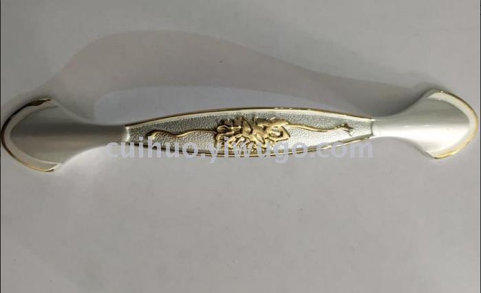 Factory direct sales and agency of white amber handles, European-style elephant white tooth zinc alloy cabinet, furniture and wardrobe door handles Item Picture