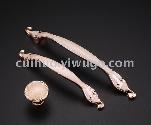 Ámbar de un agujero tirador cajón redondo pequeño tirador de armario puerta de estilo europeo tirador de aleación de zinc 96 tiradores fábrica directa Specification image