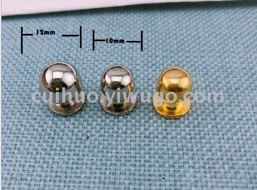 He Shang Head single-hole handle drawer small handle jewelry box drawer handle white round head pacifier nail gold details Picture