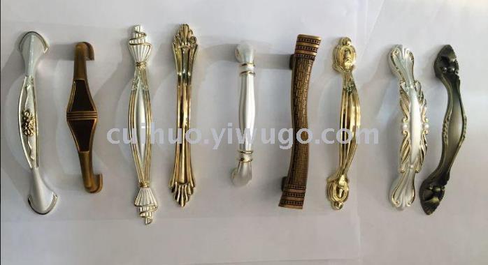 Factory direct sales and agency of white amber handles, European-style elephant white tooth zinc alloy cabinet, furniture and wardrobe door handles