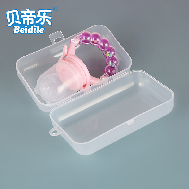 厂家定制大牙胶盒 透明塑料pp长方形盒子 透明包装母婴用品收纳盒
