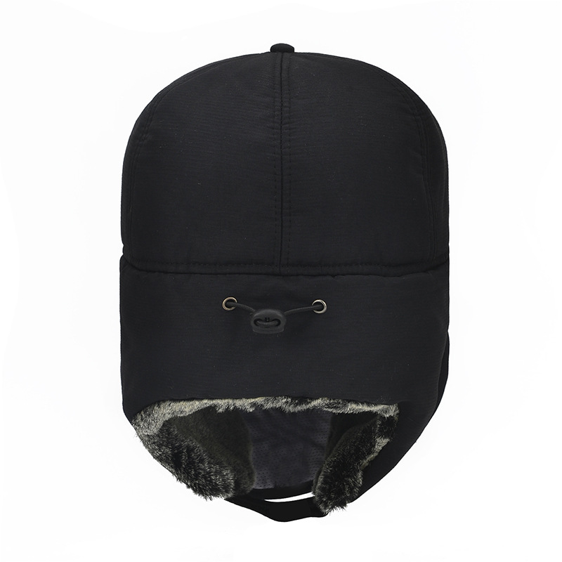 Men's winter Lei Feng hat, cotton hat, men's winter Korean-style trendy men's hat, winter ear-protecting hat, thickened warm hat Specification image
