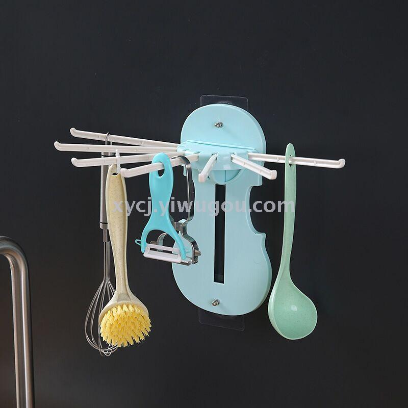 Seven-in-one pull-out multi-functional telescopic wall-mounted storage rack Item Picture