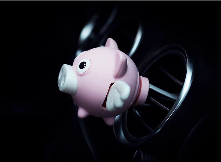 Cartoon little pig perfume bottle decoration accessories, Douyin creative car car perfume, aromatherapy, air conditioner air outlet, pig Item Picture
