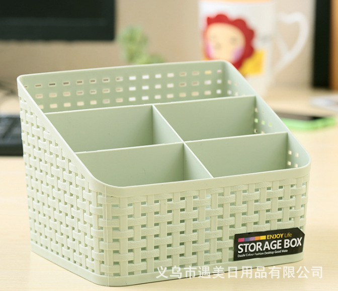 Direct sales of Japanese-style PP solid color desktop living room storage boxes from the manufacturer, best-selling daily necessities details Picture