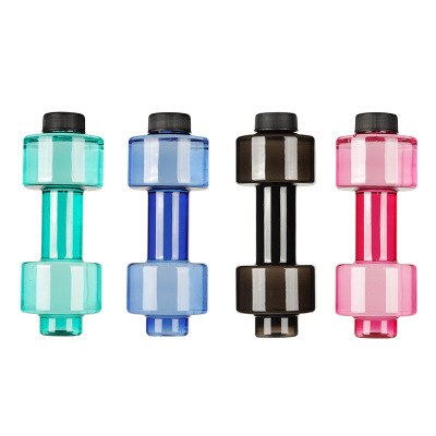 New small 550ML dumbbell cup, fashionable fitness sports water bottle, plastic student personalized water cup, customizable details Picture