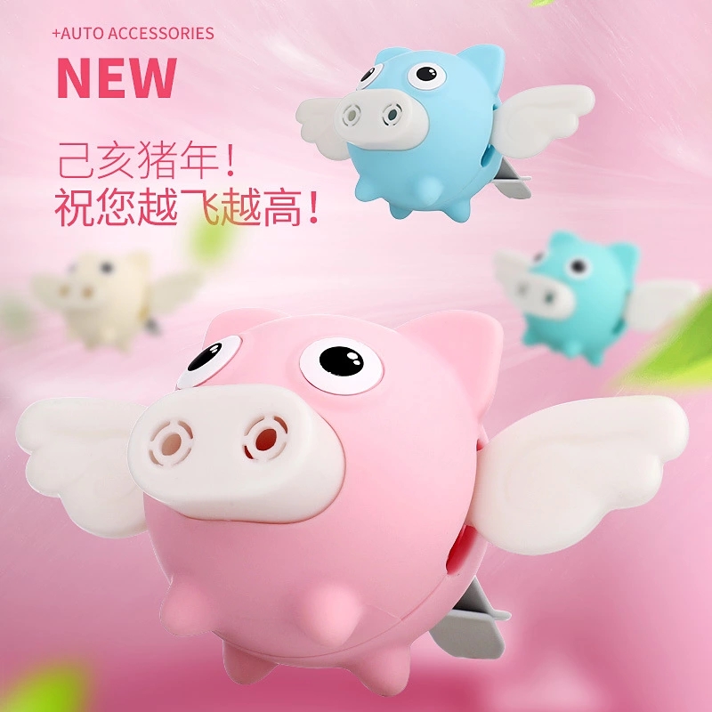 Cartoon little pig perfume bottle decoration accessories, Douyin creative car car perfume, aromatherapy, air conditioner air outlet, pig full figure