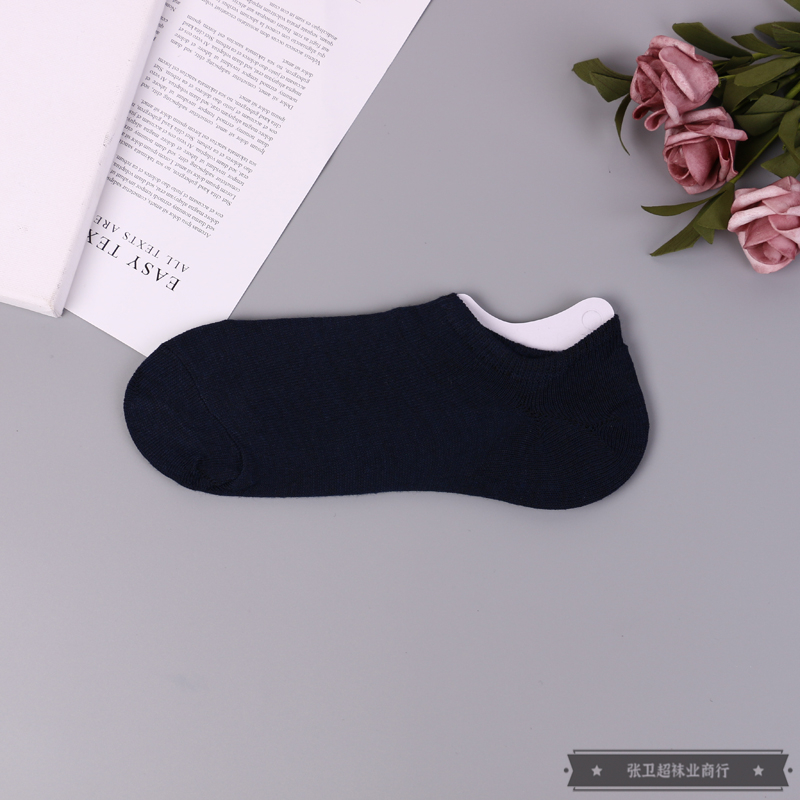 Black, white, grey, navy blue, light grey summer cool boat socks, low-top breathable, anti-odor, sweat-absorbing thin short socks for summer Specification image