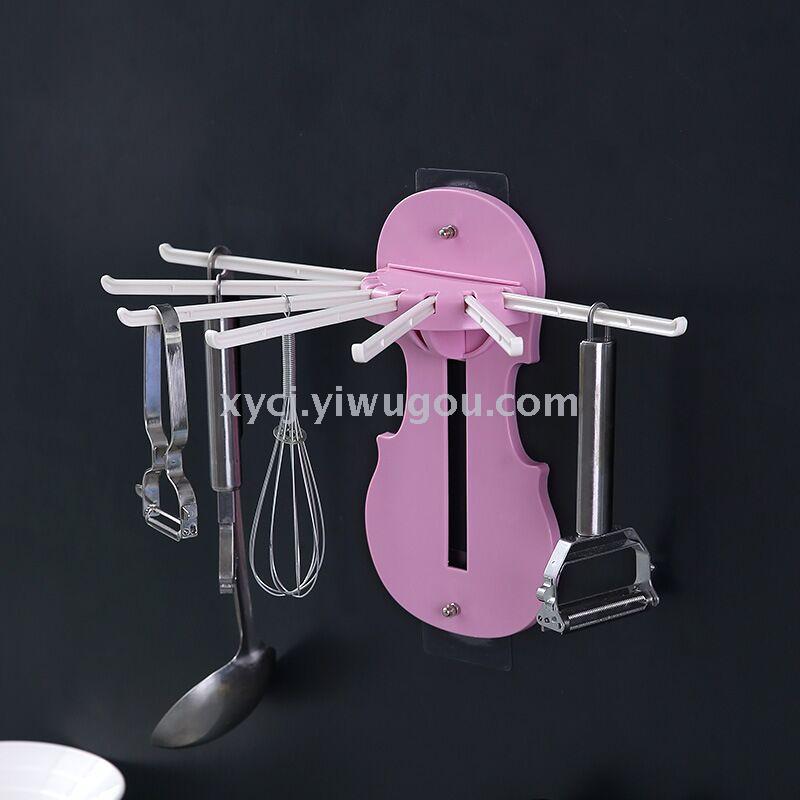 Seven-in-one pull-out multi-functional telescopic wall-mounted storage rack Specification image
