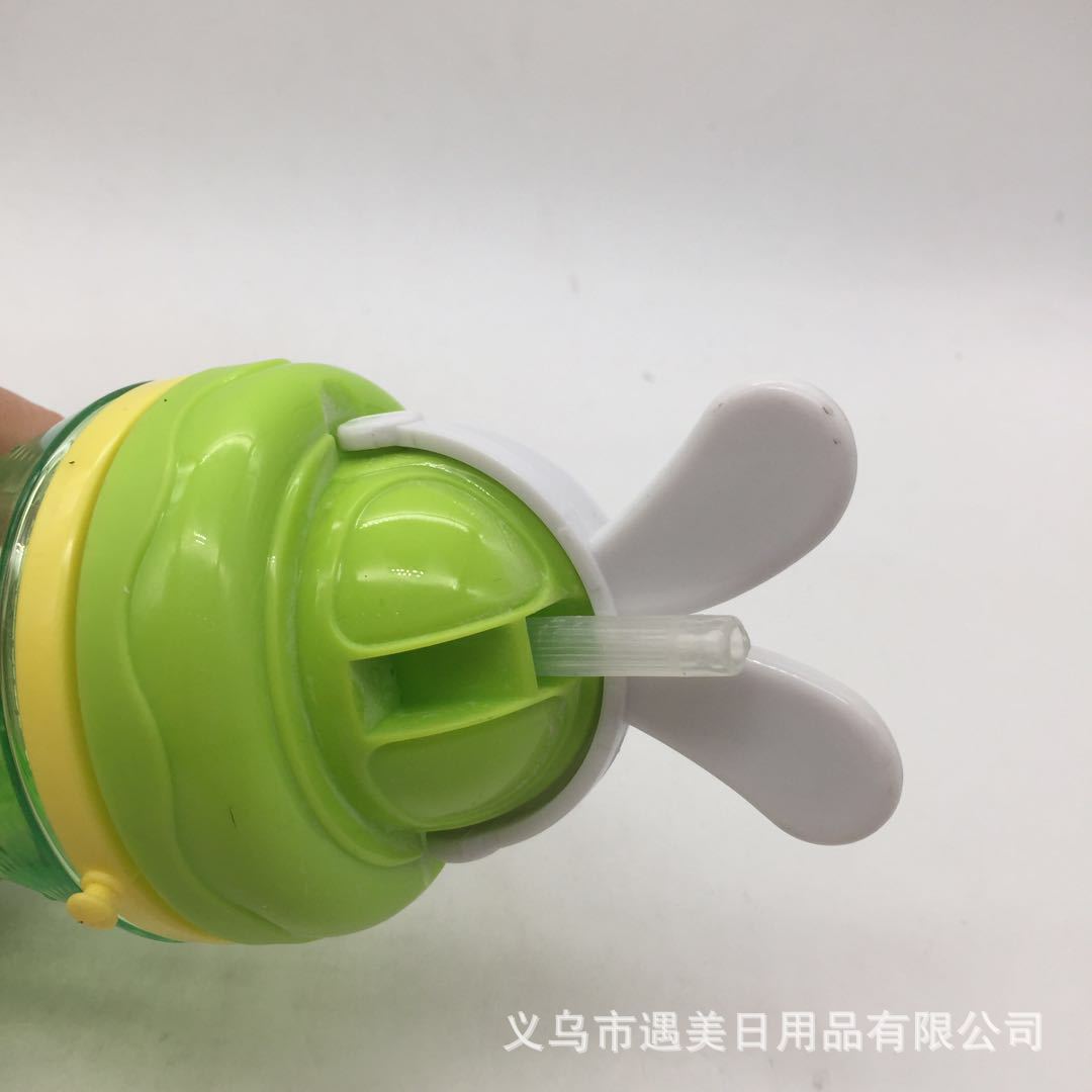 Summer children's cute cartoon plastic straw water cups, durable water cups for children and students at the beginning of the school year. Wholesale Specification image
