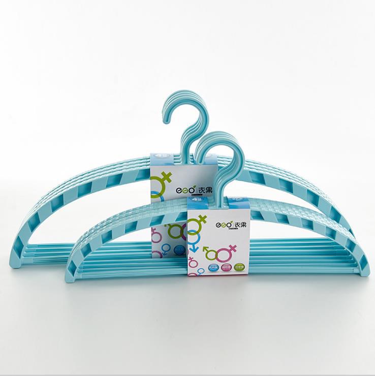 Modern simple plastic daily use department store blue coat hanger agent