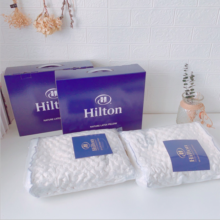 希尔顿乳胶枕 酒店枕芯 天然乳胶成人枕头 狼牙枕颗粒按摩颈椎枕