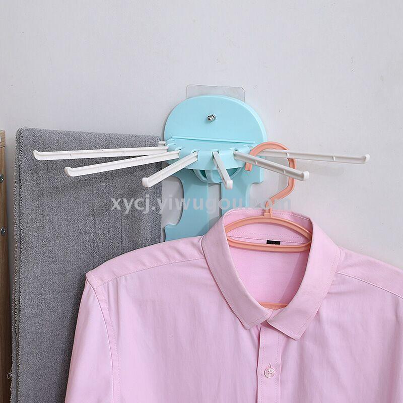 Seven-in-one pull-out multi-functional telescopic wall-mounted storage rack