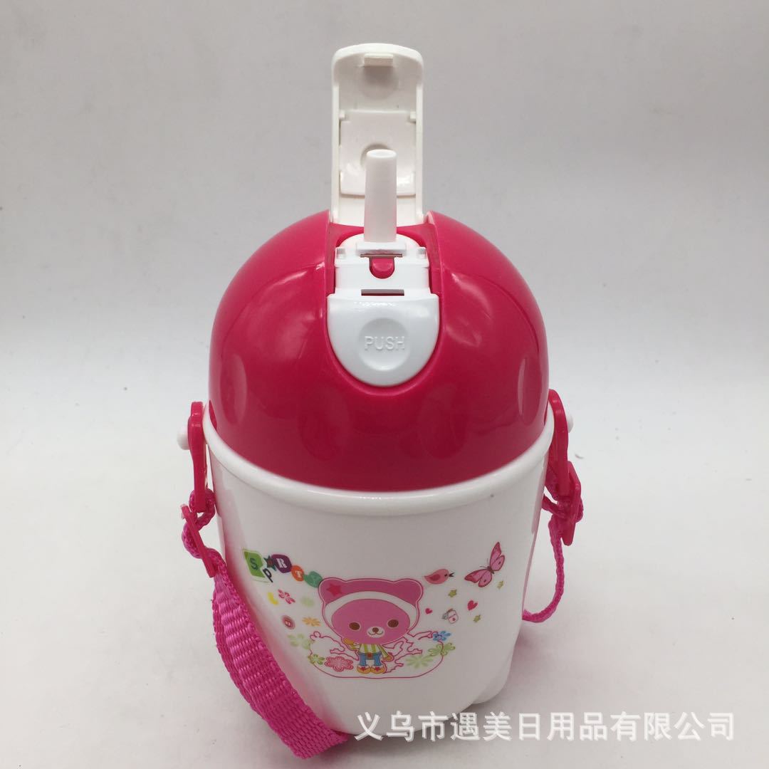 Adorable influencer dibujos animados tazas animales tazas de plástico de gran capacidad tazas de agua para estudiantes tazas creativas de pajita fabricantes al por mayor details Picture