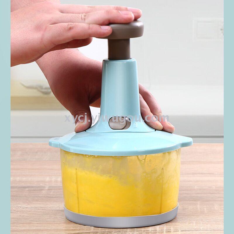 Press-type meat grinder
