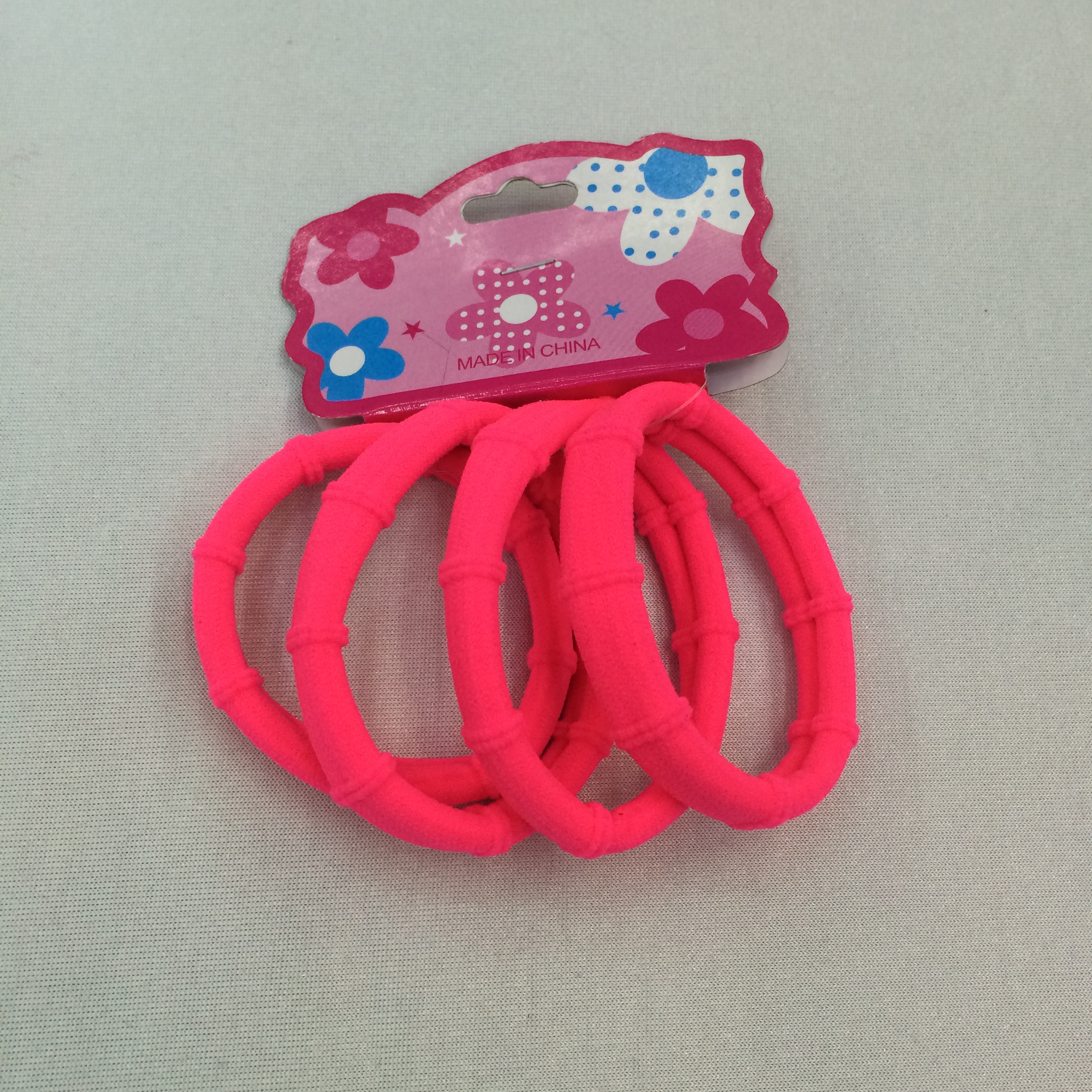 Nylon high stretch leather band with large adult color bamboo joints thumbnail