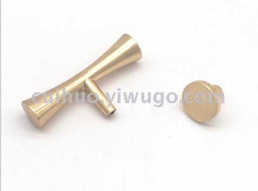 Oro gabinete armario cajón tirador norte europeo negro simple individualidad single hole handle hardware metal pequeña manija Specification image