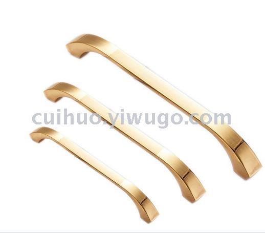 Modern cabinet drawer door handles, European-style furniture hardware handles, solid zinc alloy, simple and fashionable handles Specification image