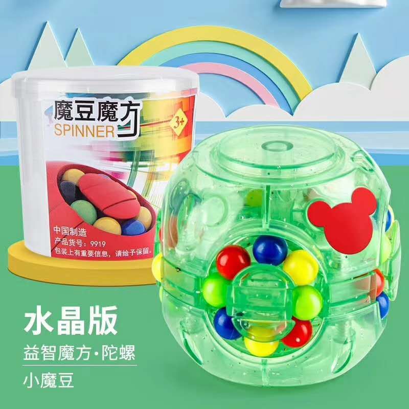 The new best-selling product, the crystal version of the magic bean Cube gyroscope, is designed to develop children's intelligence and brainpower Specification drawing