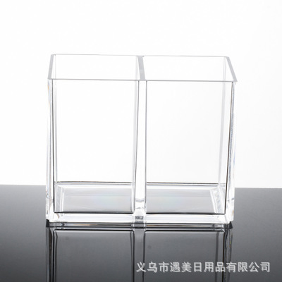 Thickened transparent acrylic simple and creative makeup and skin care products brush desktop eyebrow pen holder storage box Application Scenario