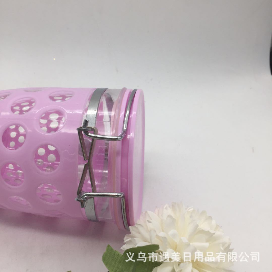 New kitchen food preservation sealed jar with lid, household moisture-proof plastic grain storage jar, snack storage jar Item Picture