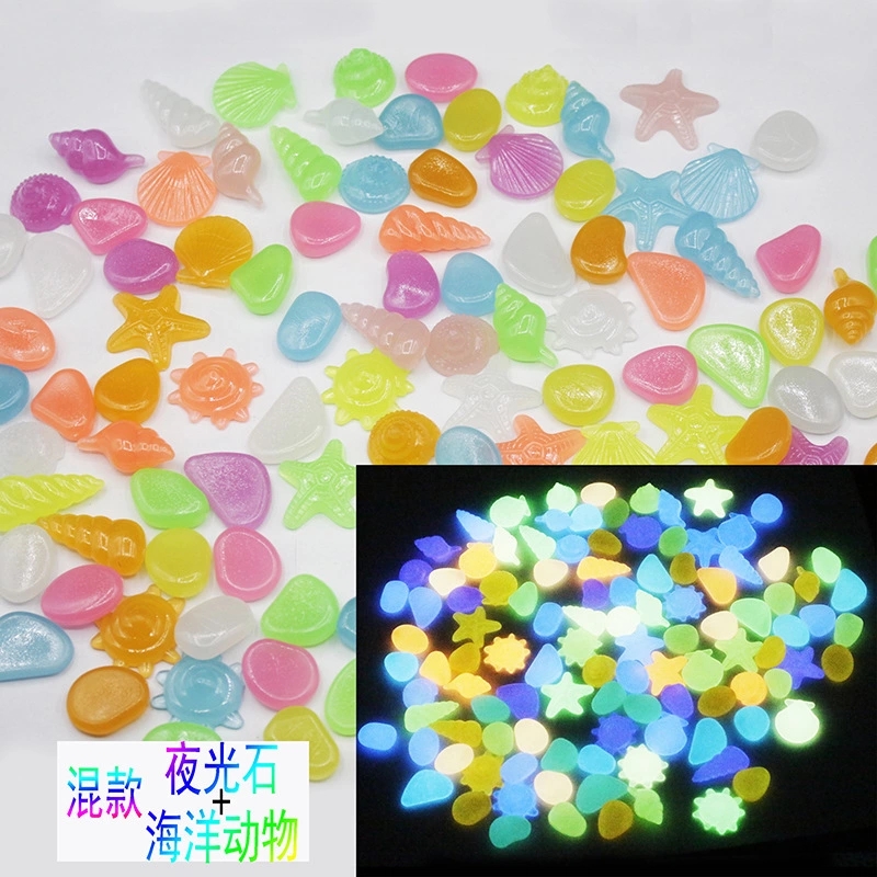 A bag of 100 luminous pebbles, luminous stones, garden craft pebbles, luminous stones, and luminous pebbles Application Scenario