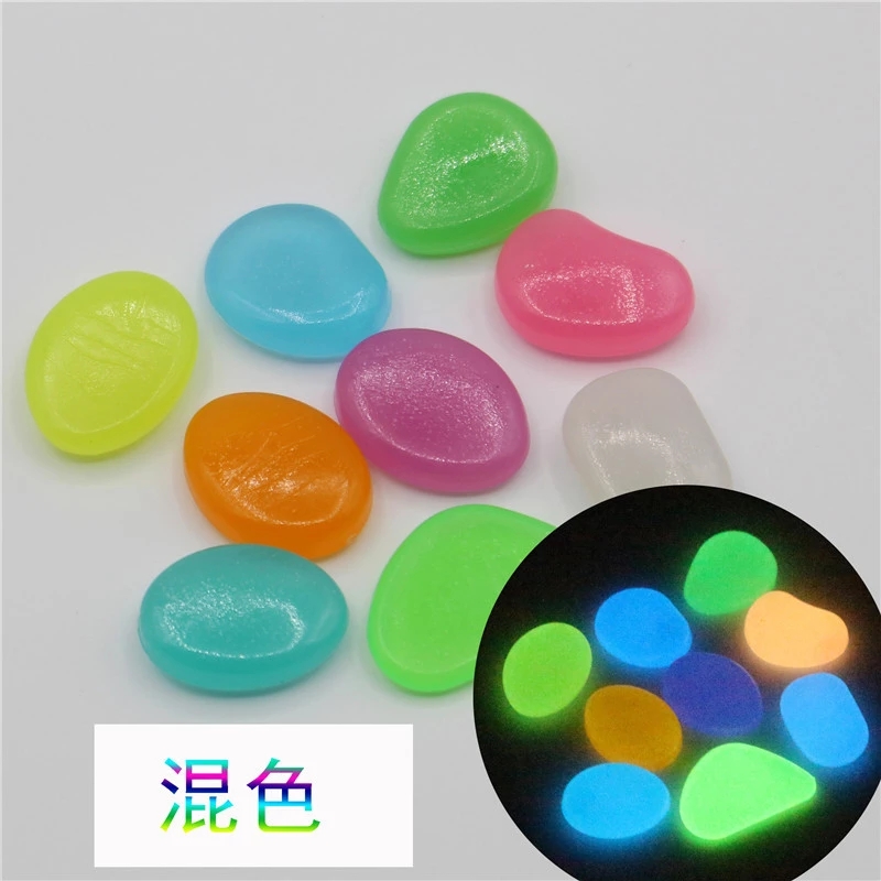 A bag of 100 luminous pebbles, luminous stones, garden craft pebbles, luminous stones, and luminous pebbles Item Picture