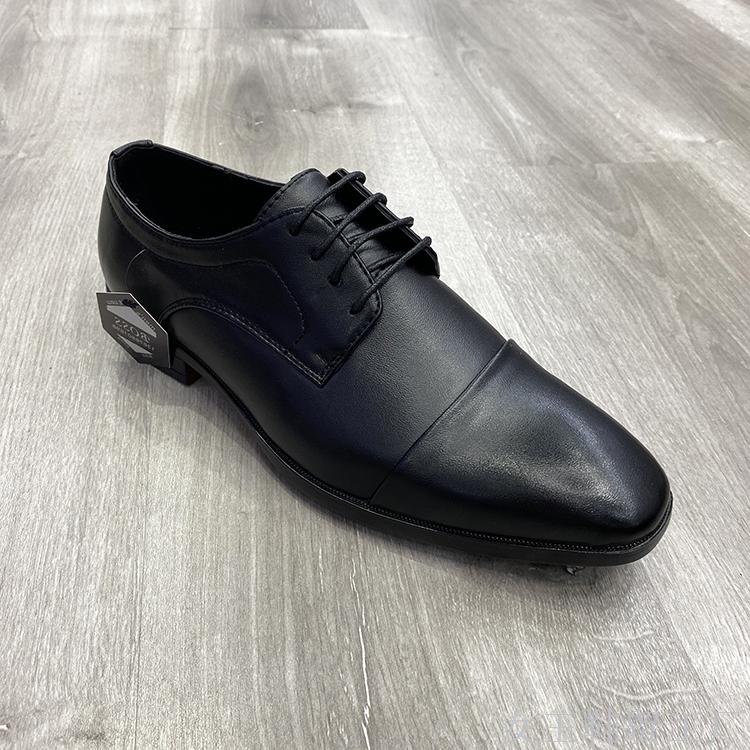 High quality casual and comfortable business men's formal shoes lace up solid color leather shoes thumbnail