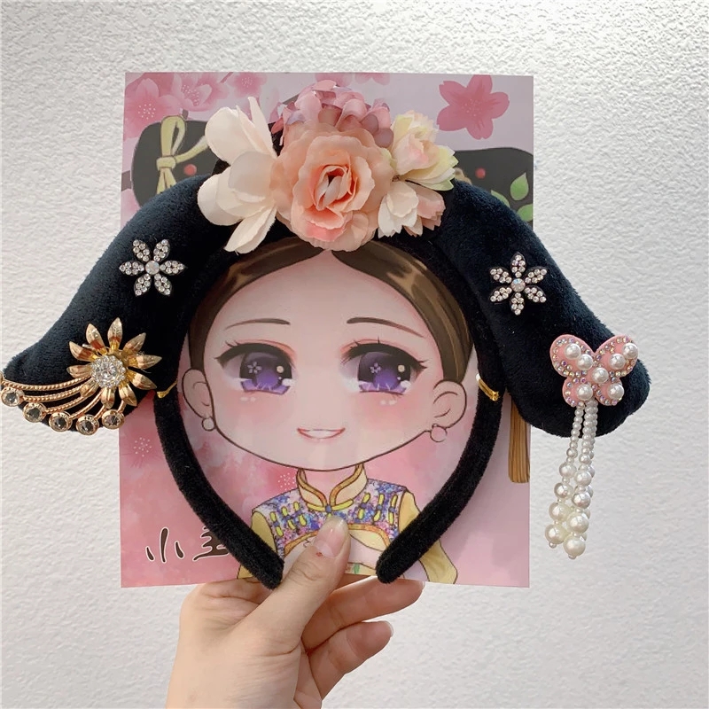 New best-selling items, hot sales at street stalls, Hanfu women's headwear, Chinese-style retro hair bands, Gege new style flag hair accessories wholesale details Picture