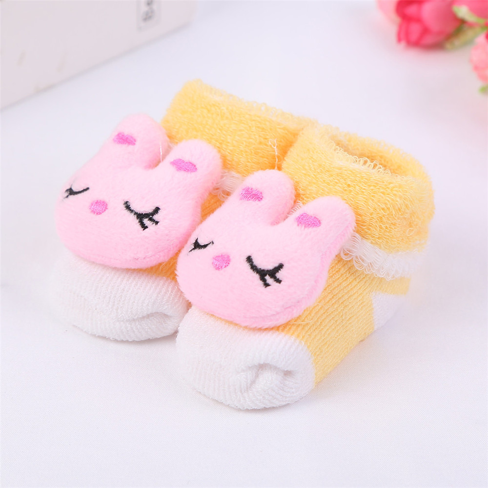 Rabbit socks shoes baby shoes cartoon head baby shoes socks manufacturers