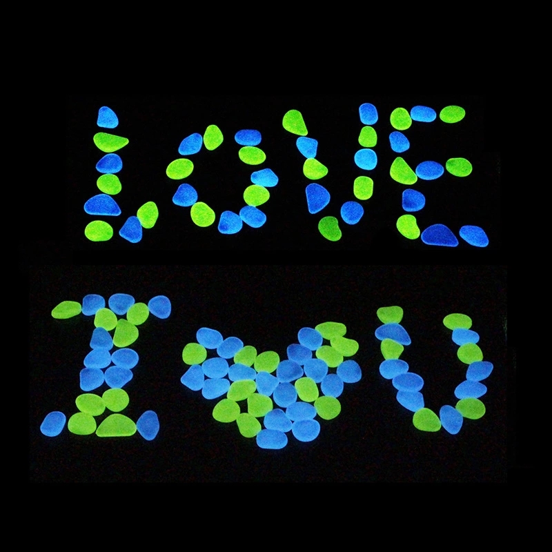 A bag of 100 luminous pebbles, luminous stones, garden craft pebbles, luminous stones, and luminous pebbles Specification drawing