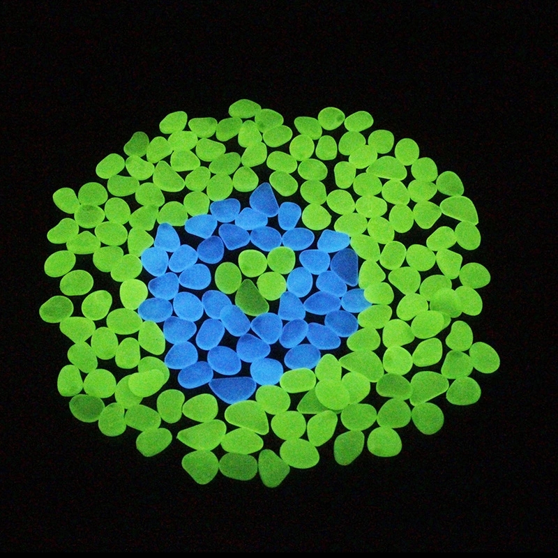 A bag of 100 luminous pebbles, luminous stones, garden craft pebbles, luminous stones, and luminous pebbles details Picture