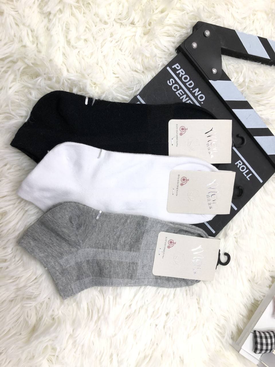 New men's socks, men's cotton short socks, spring and summer boat socks, low-top breathable, summer deodorizing and sweat-absorbing thin trendy socks
