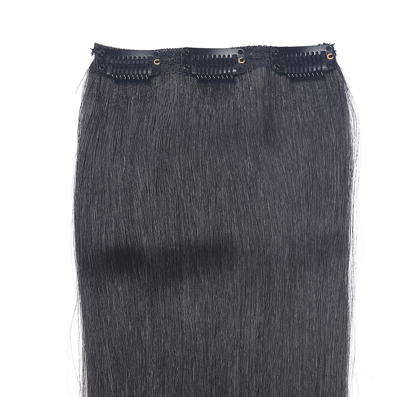 Hair clips, hair extensions, long hair clips, hair covers, real hair can be dyed and permed, real hair clips
