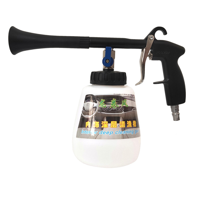 Tornado car interior cleaning gun, pneumatic dust blowing gun, portable air blowing gun, Tornado cleaning foam gun details Picture