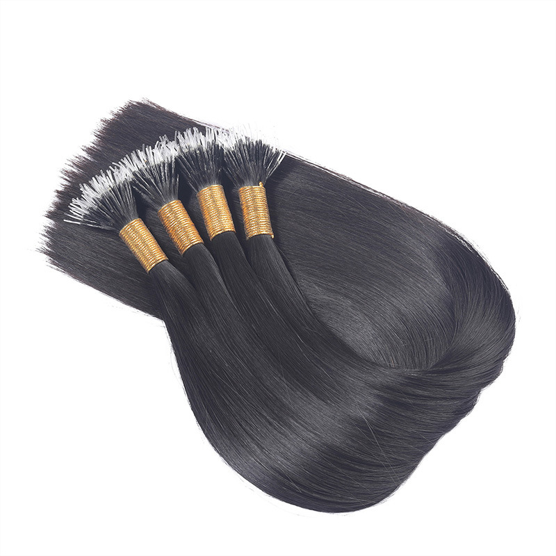 Elastic hair extension, elastic buckle, real hair nano invisible and traceless hair extension, real hair strands can be dyed and permed, self-connecting hair strands Application Scenario