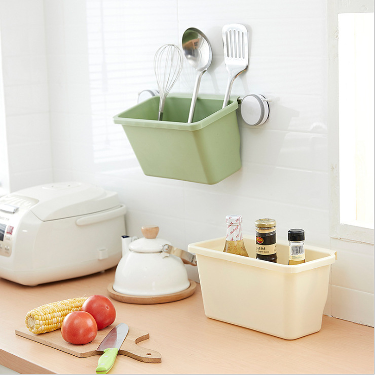 Kitchen trash can, cabinet door, hanging sundries bin, creative desktop trash can, large plastic trash can, storage box